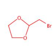 2-溴甲-1，3二氧戊环的结构式
